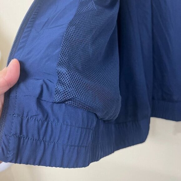 Fila Jovia Women Athletic Plus Size 2X Zip-Front Logo Track Jacket Navy White - Picture 5 of 12